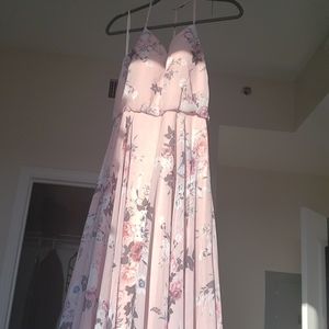 Kleinfield bridesmaid mauve dress